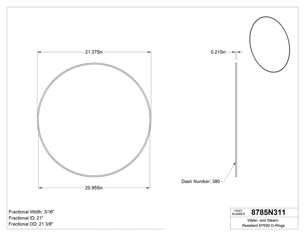 Technical drawing - 8785N311